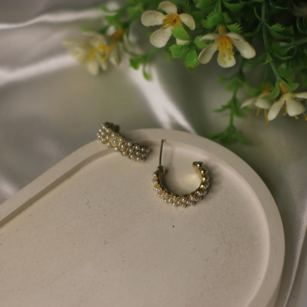 Eternity Pearl Hoops