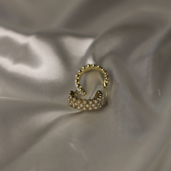 Eternity Pearl Hoops - Image 4