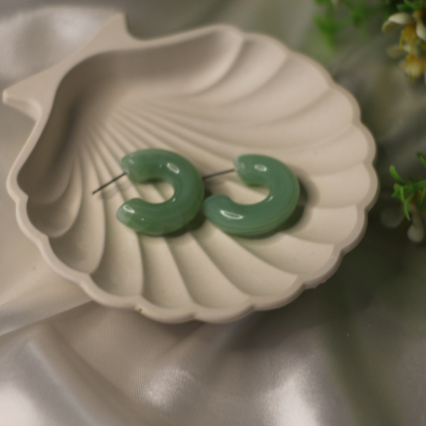 Resin Green Hoops - Image 5