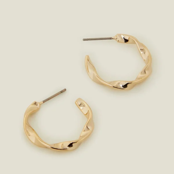 Sleek Croissant Hoops - Image 2
